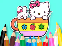 Játék Coloring Book: Kitty Cup