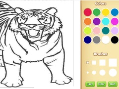 Játék Tiger Coloring Book
