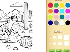 Játék Desert Animals Coloring Book for Kids