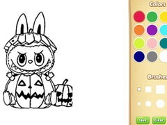 Játék Halloween Labubu Coloring & Drawing Game