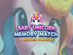 Játék Baby Unicorn Memory Match & Hidden Objects