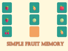 Játék Simple Fruit Memory