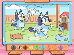 Játék Coloring Book: Bluey & Bingo Chasing Play