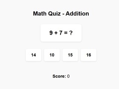 Játék Math Quiz Addition