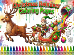Játék Christmas Reindeer Coloring Pages