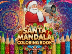 Játék Santa Mandala Coloring Book