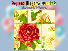 Játék Square jigsaw Puzzle 2  Assemble Flowers